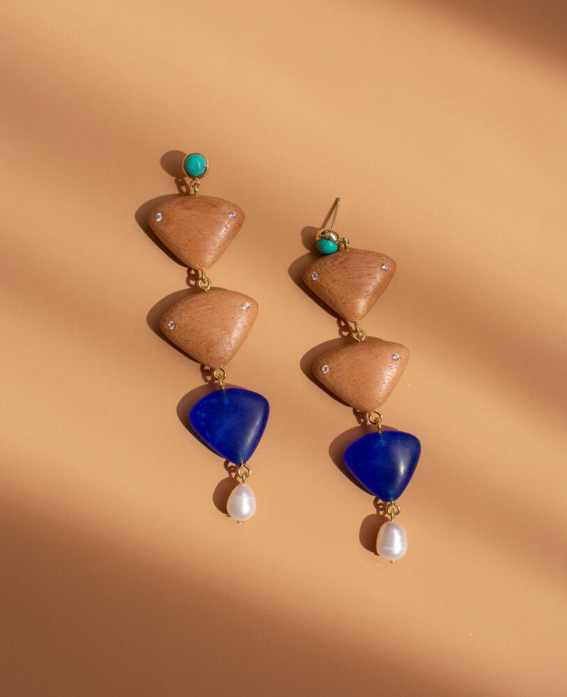 kolore three lotos earrings