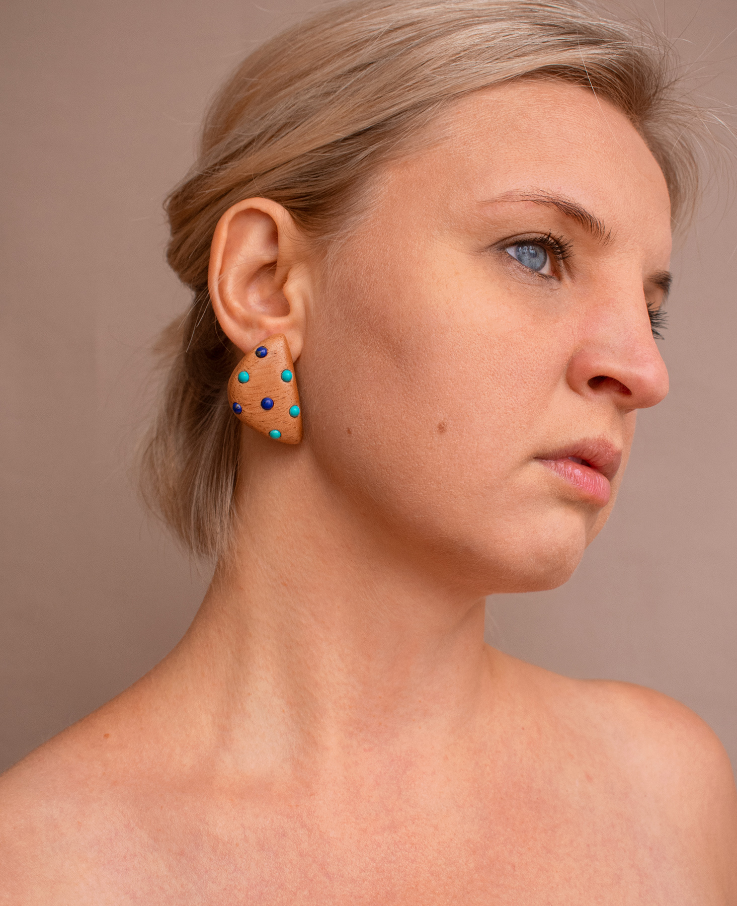 kolore parts blue earrings