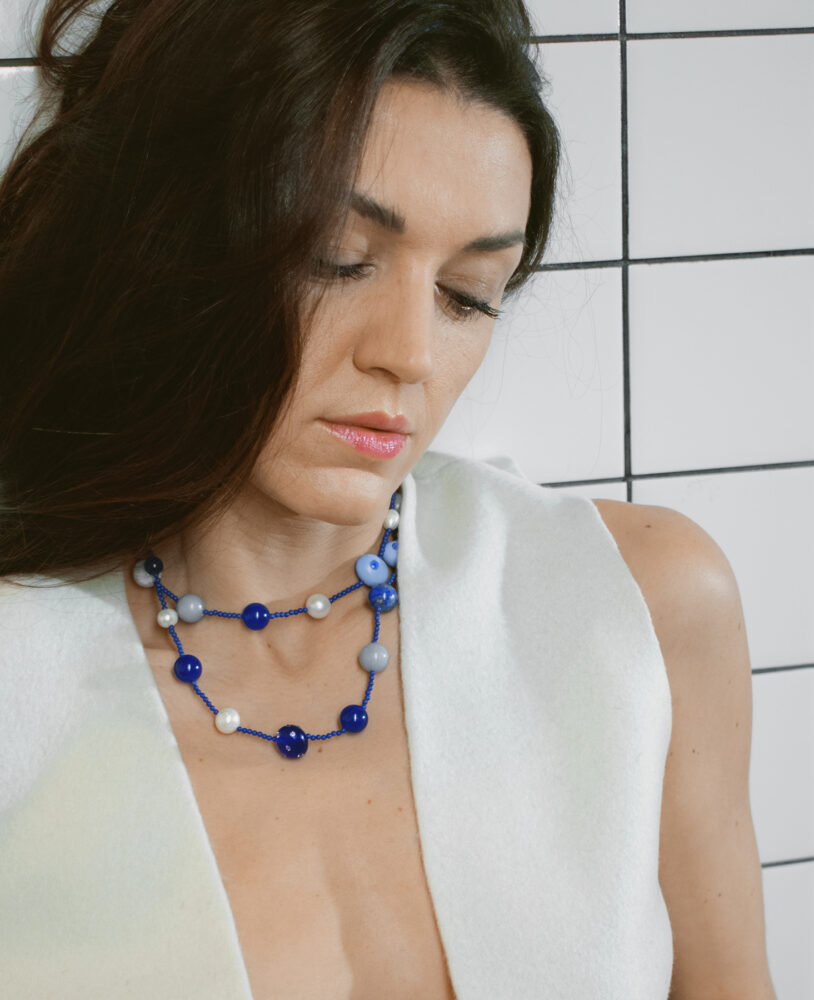 kolore necklace blue line3