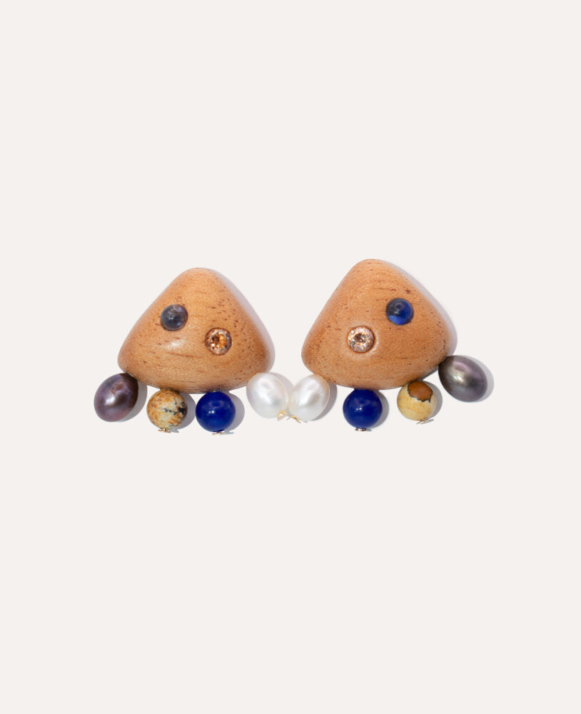 kolore earrings Lotos blue