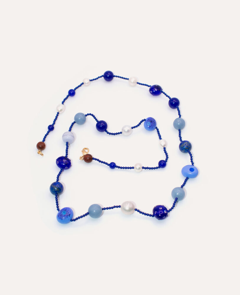 kolore necklace blue line